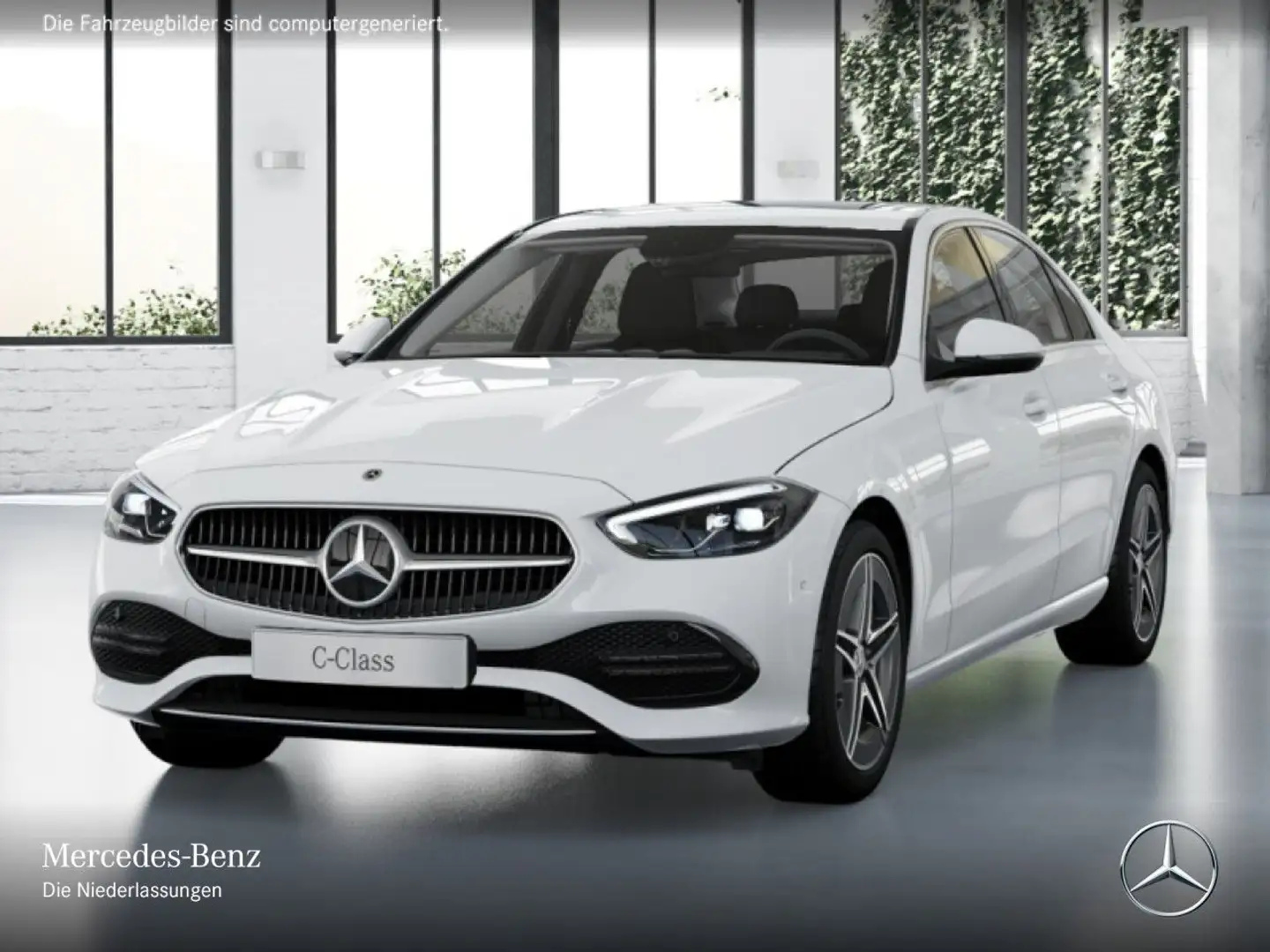 Mercedes-Benz C 220 d AVANTG+AHK+LED+BURMESTER+KAMERA+TOTW+9G Weiß - 2