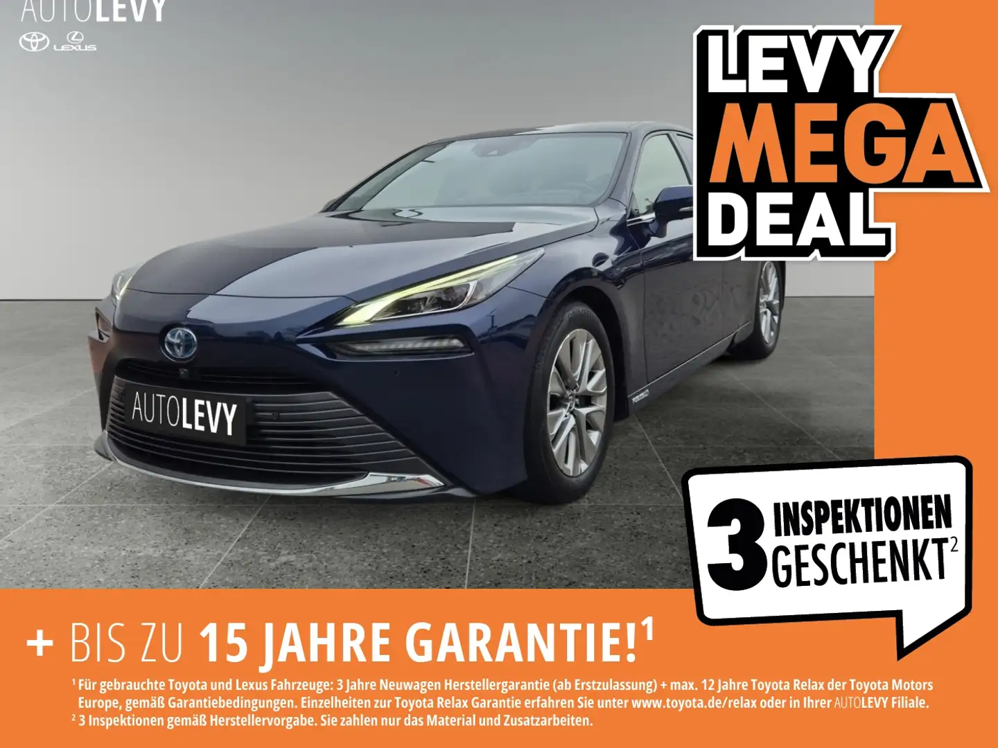 Toyota Mirai Executive Kamera+360+Navi+SHZ+2xKlima+LED Blau - 1