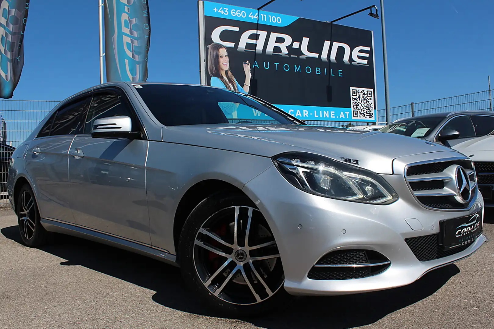 Mercedes-Benz E 220 CDI Elegance Aut. Xenon AHK Leder Silber - 1