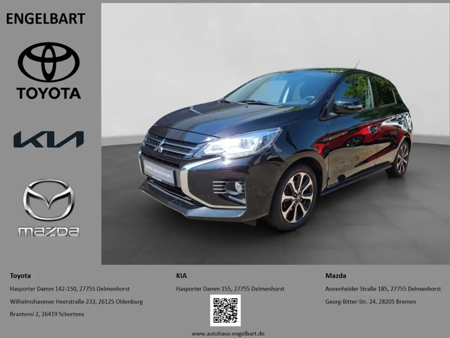 Mitsubishi Space Star Top 1.2 EU6d-T Klimaautomatik Sitzheizung Keyless Noir - 1