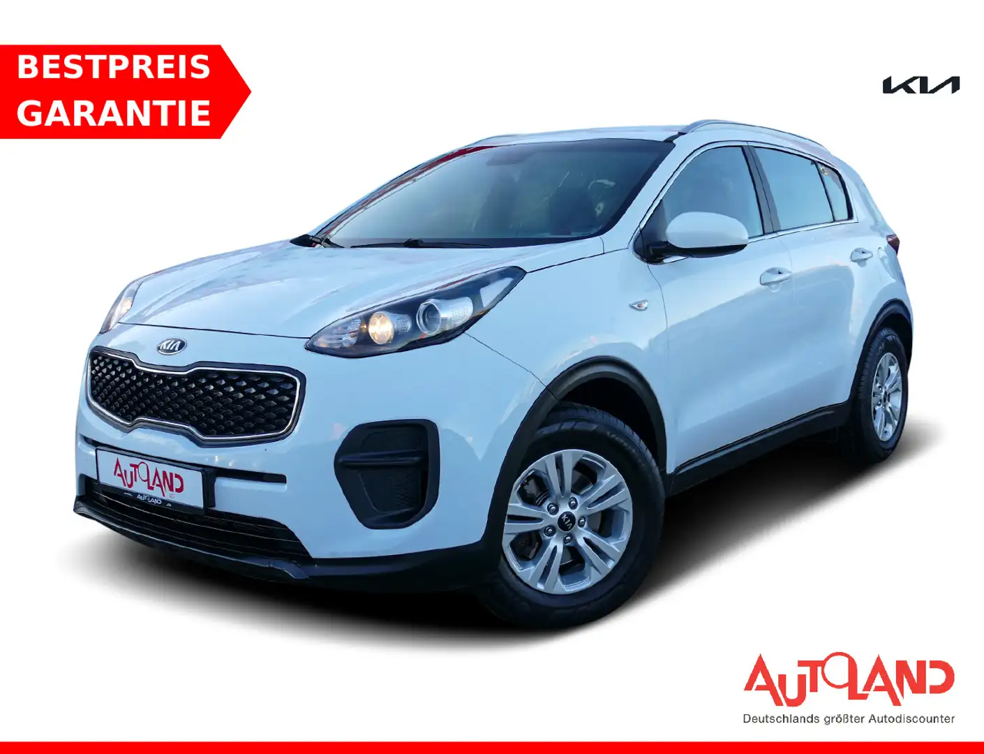 Kia Sportage 1.6 Tempomat Sitzheizung PDC Klima USB Weiß - 1