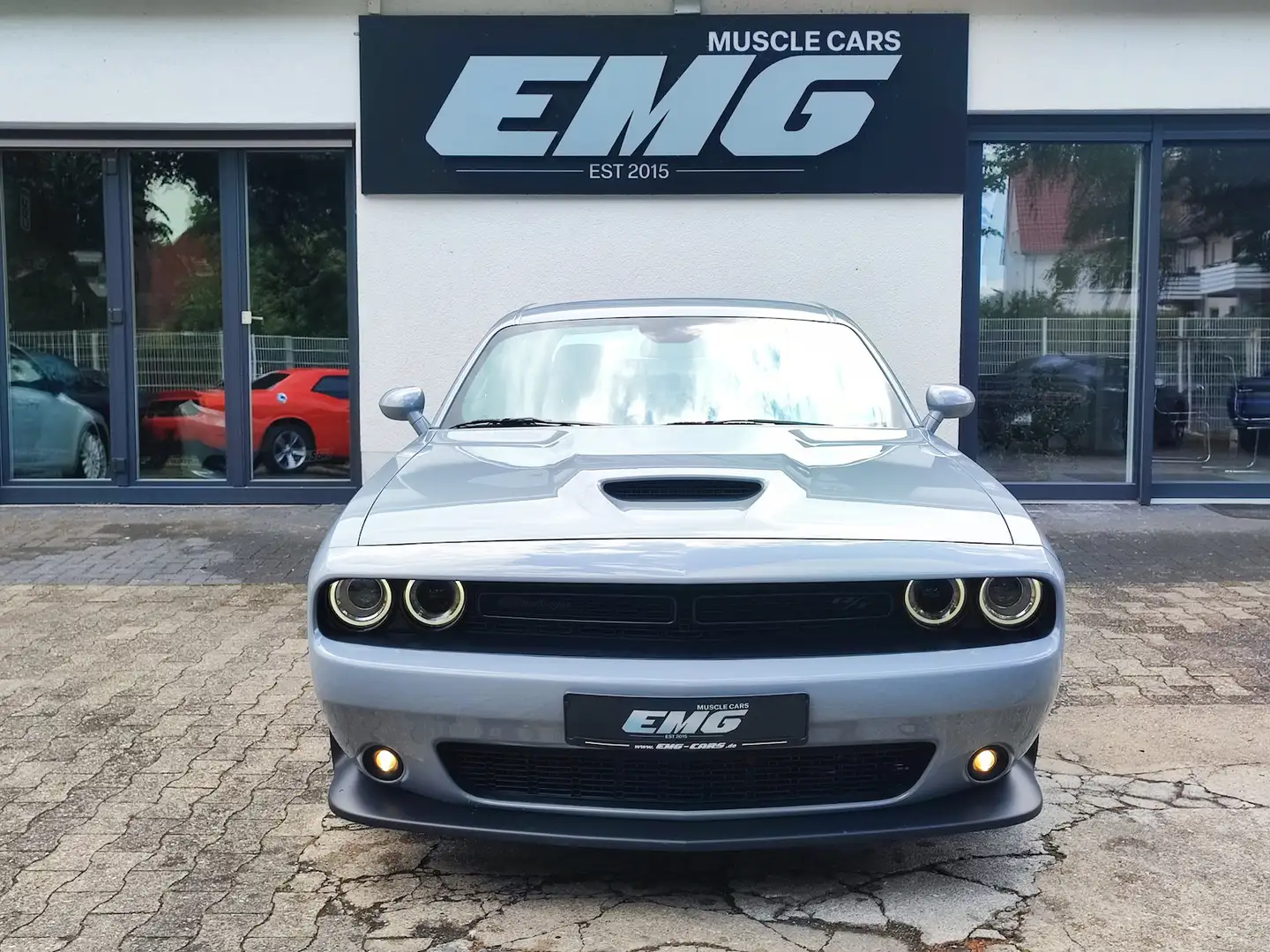 Dodge Challenger R/T Blacktop 345 V8 HEMI*NAVI*LEDER* Grijs - 2