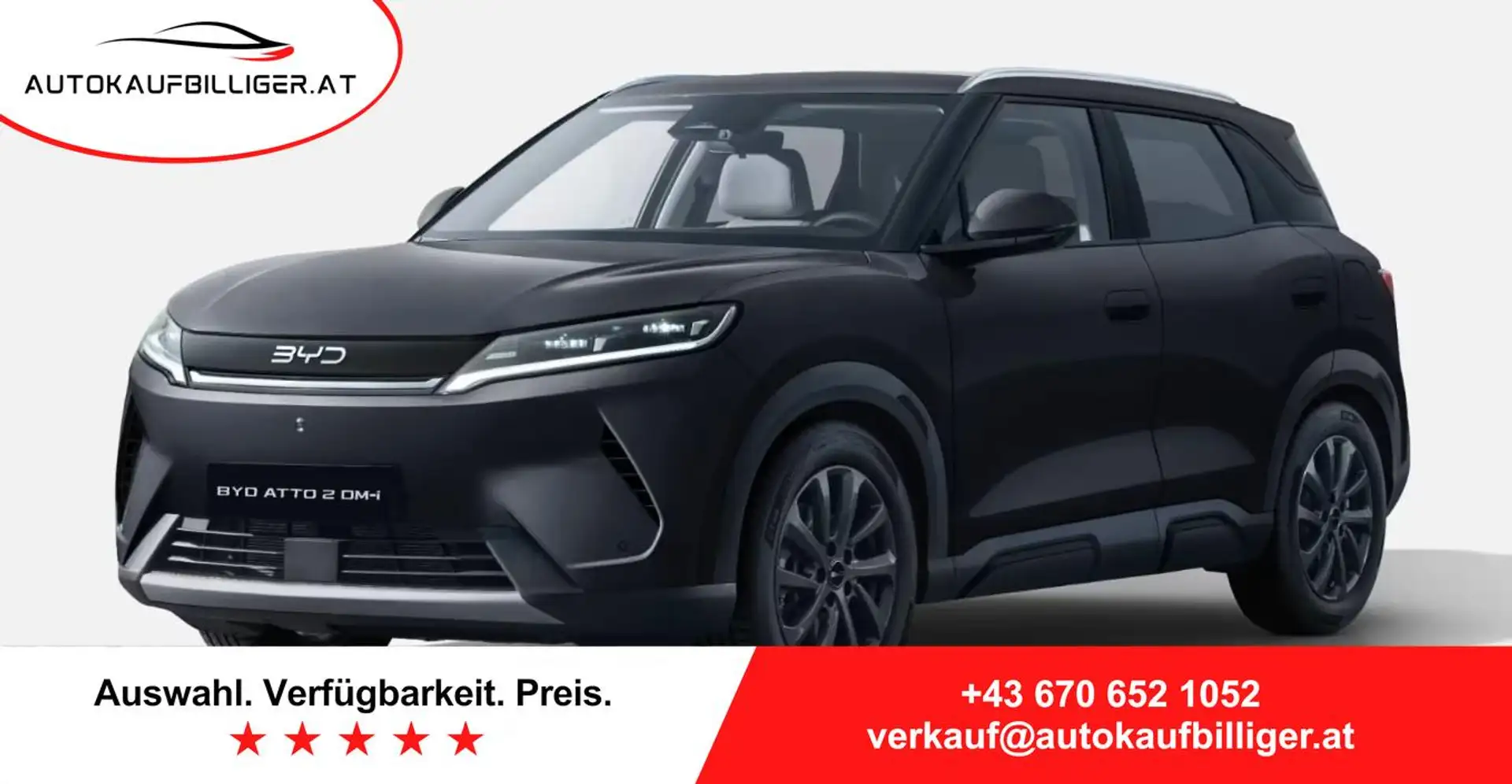 BYD Atto 2 DM-i PHEV Active Ö-Paket Schwarz - 1
