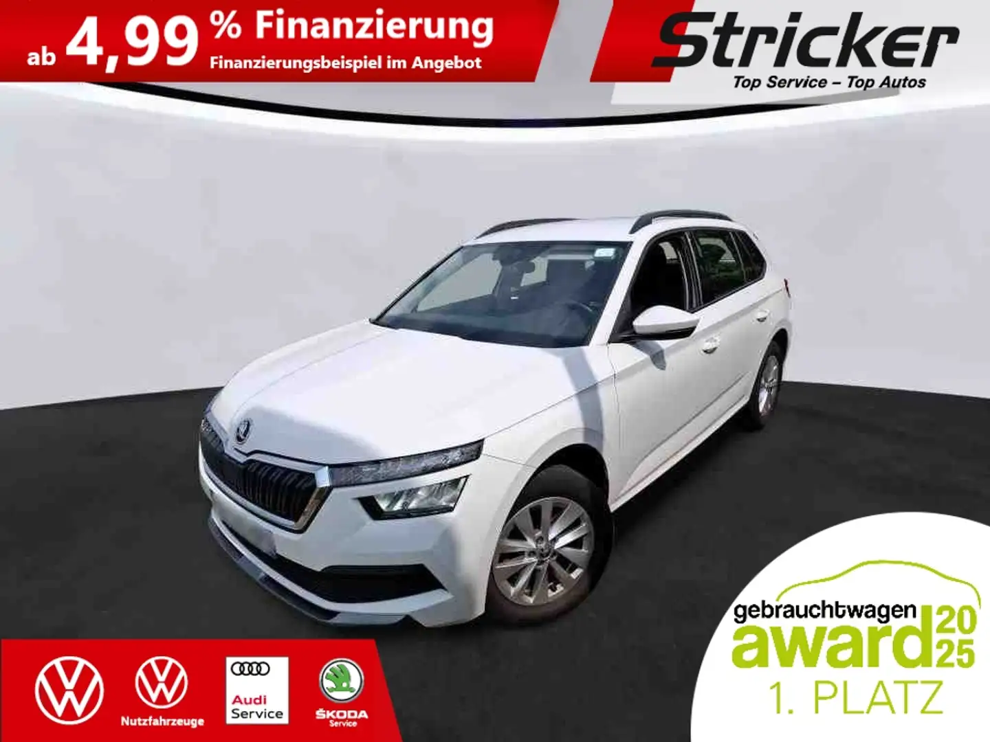 Skoda Kamiq 1.0TSI Ambition 190,-ohne Anzahlung Smart Link Weiß - 1
