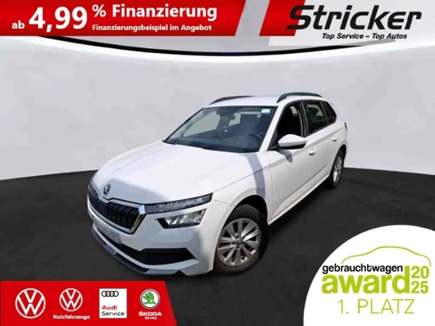 Skoda Kamiq 1.0TSI Ambition 189,-ohne Anzahlung Smart Link Bianco - 1