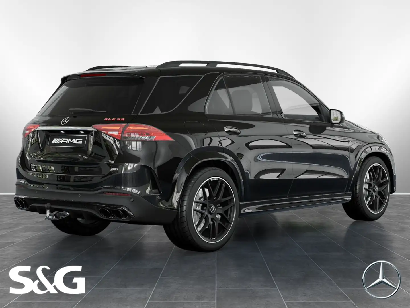 Mercedes-Benz GLE 53 AMG Hybrid 4M AMG MBUX+360°+M-LED+AHK+HUD Schwarz - 2