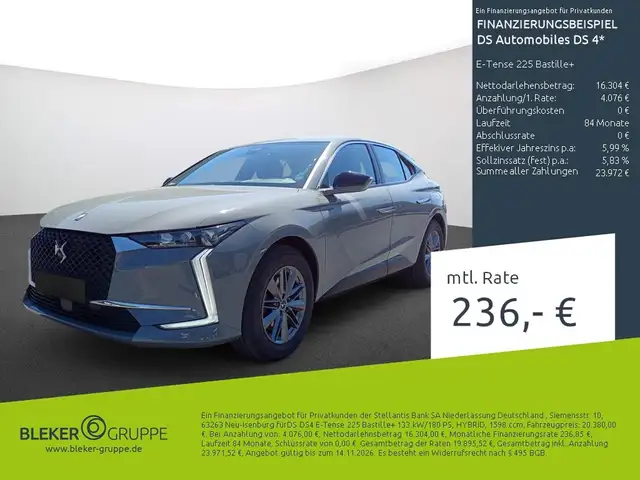 DS Automobiles DS 4 E-Tense 225 Bastille+