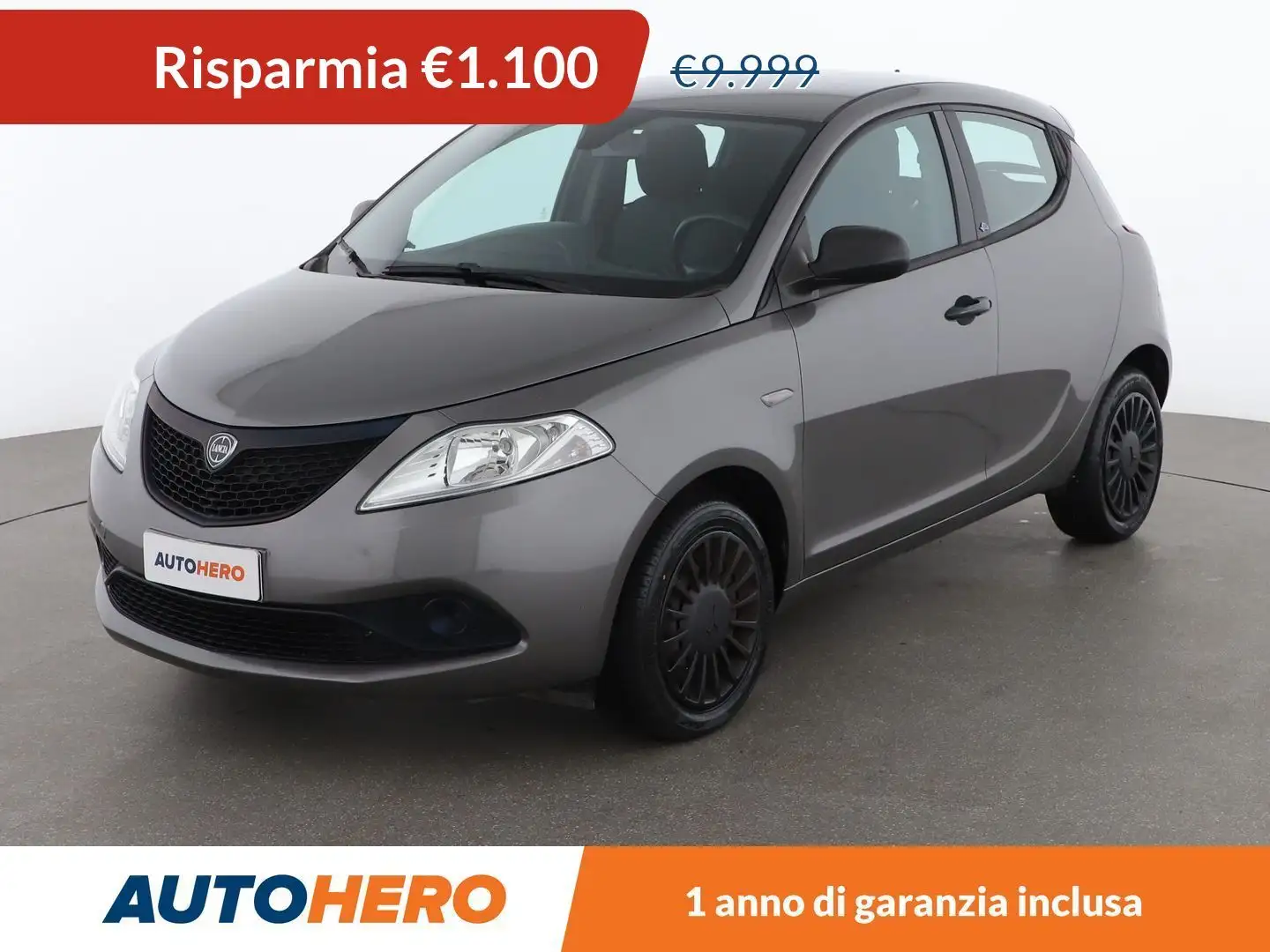 Lancia Ypsilon 1.2 Elefantino Blu 69 CV Grijs - 1