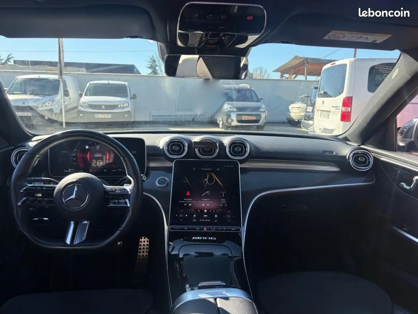 Mercedes-Benz C 200 Mercedes 2.0 220 D 200 MHEV HYBRID AMG LINE 9G-TRONIC BVA Blanc - 2