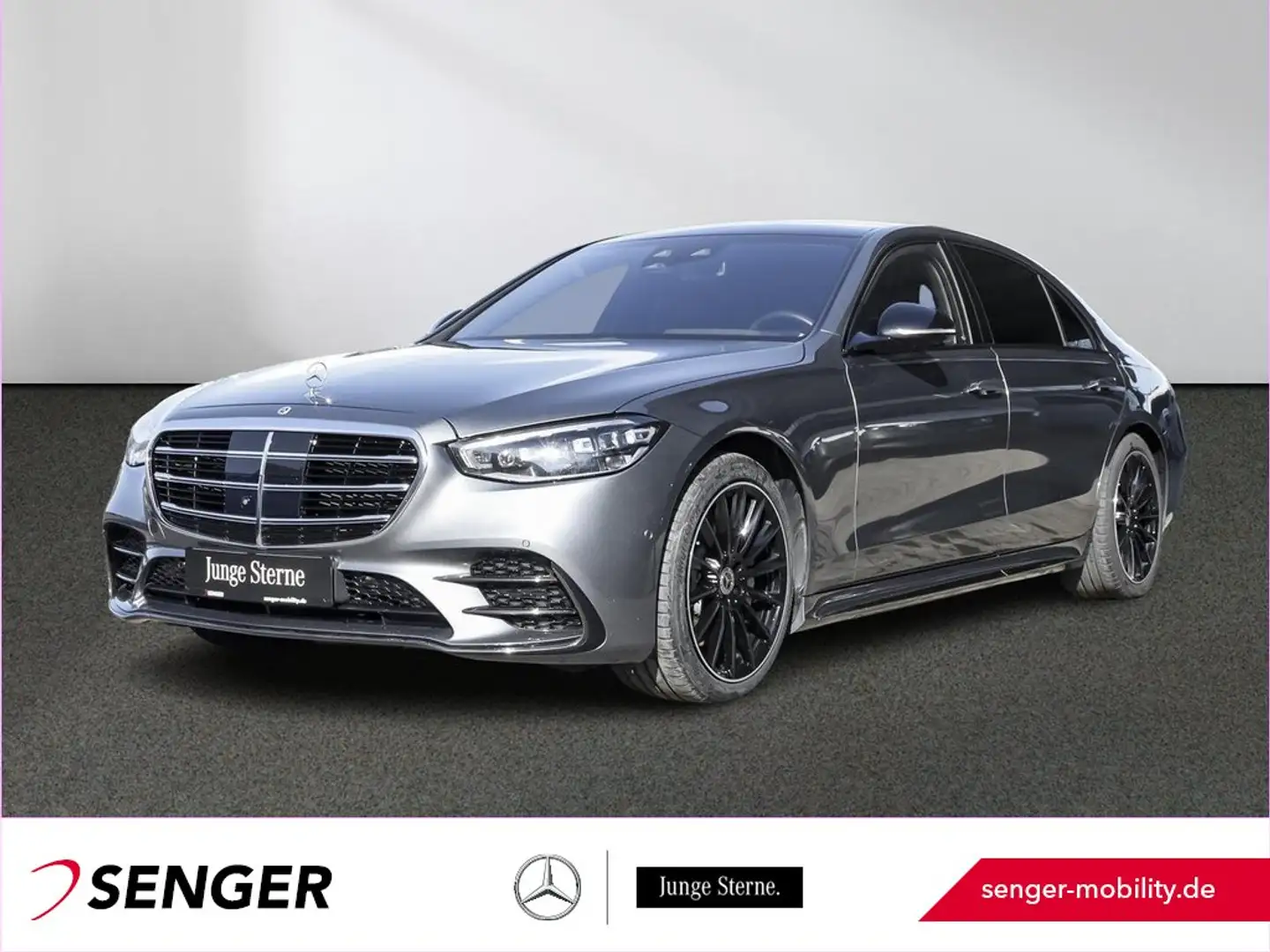 Mercedes-Benz S 580 e 4M lang AMG Panorama Burmester Airmatic Gris - 1