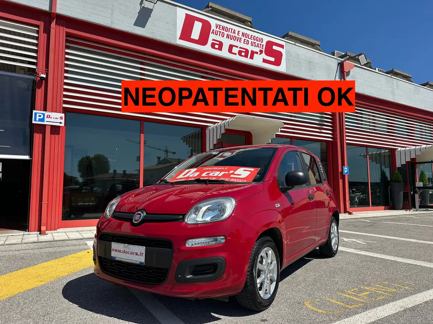 Fiat Panda 1.2 Pop 69cv E6, NEOPATENTATI OK! Rosso - 1