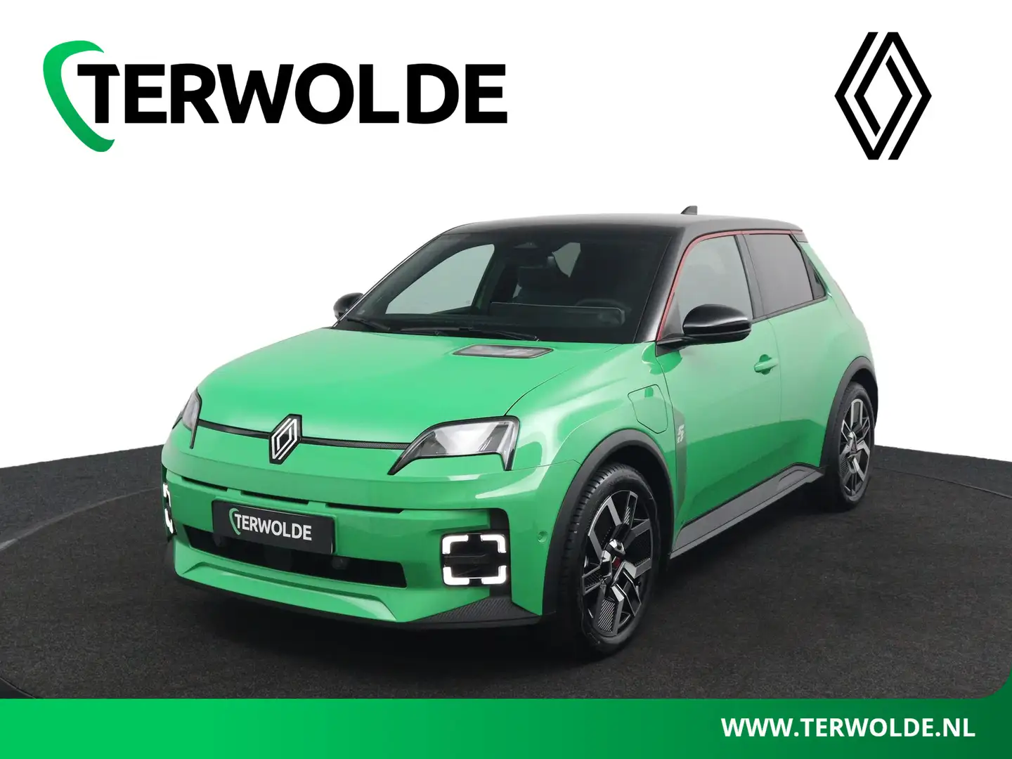 Renault R 5 Techno Comfort range | DIRECT LEVERBAAR | Warmtepo Groen - 1