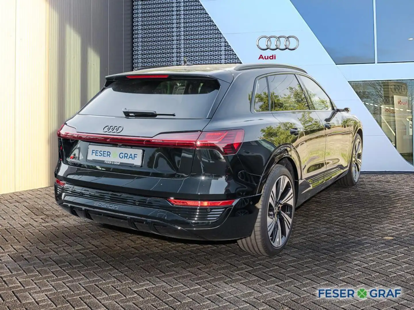 Audi Q8 e-tron 50 edt. S line /Matrix/Pano/B&O/ACC/TV/AHK Negro - 2