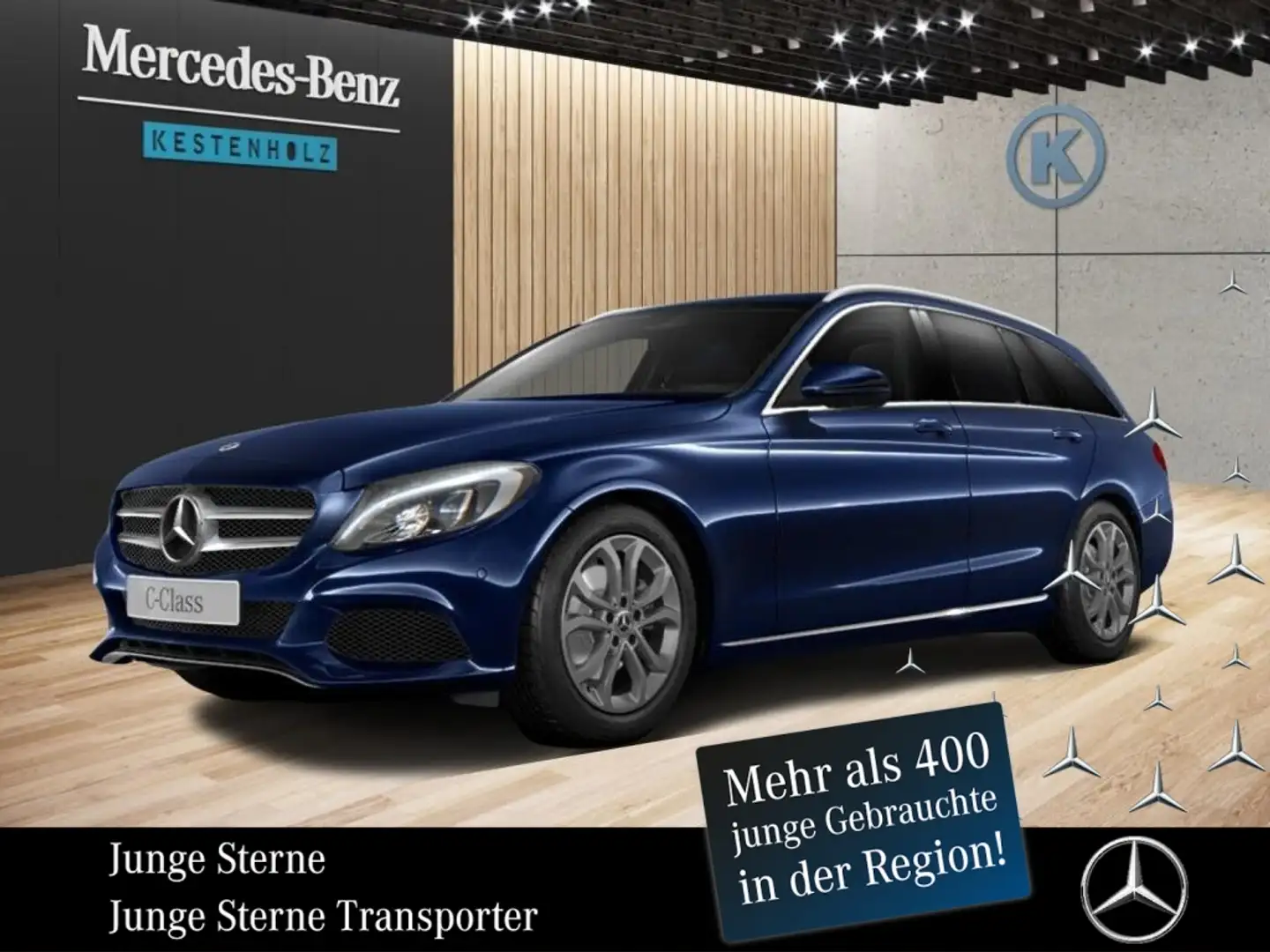 Mercedes-Benz C 220 d T-Modell *Avantgarde*KAMERA*AHK*NAVI*SHZ Bleu - 1