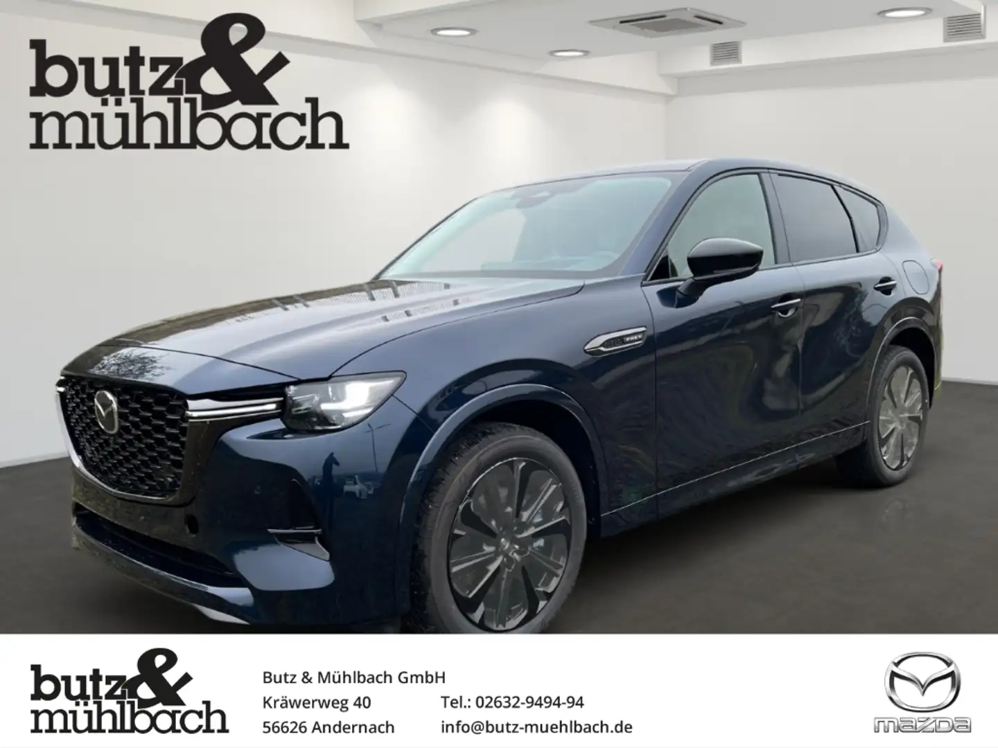 Mazda CX-60 Homura Plus PHEV Hybrid AWD Bose 360° Blau - 1