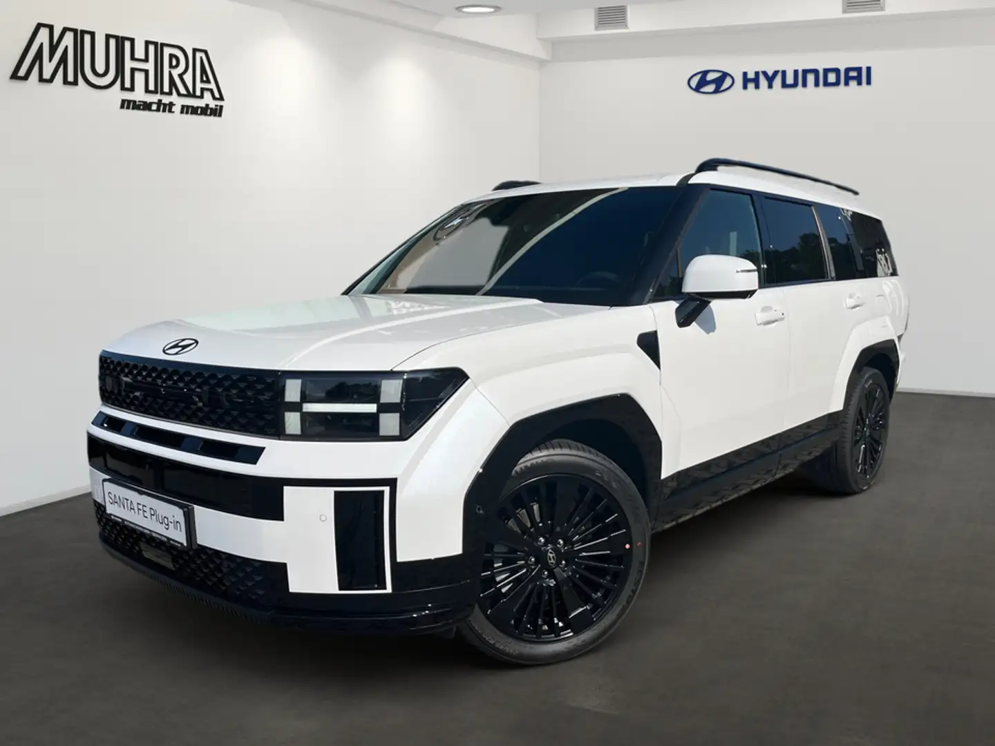 Hyundai SANTA FE 1.6 PHEV BLACKLINE LEDER HEAD-UP 4WD Blanc - 2