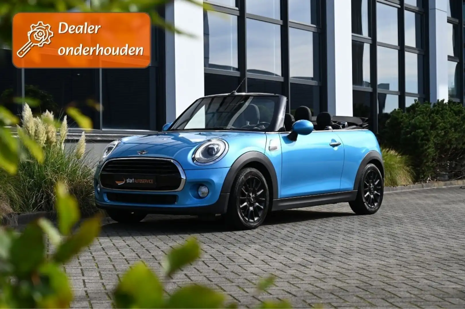 MINI Cooper Cabrio Chili 1.5 Cruise Navi Dealer onderh. 296= pm Blauw - 1