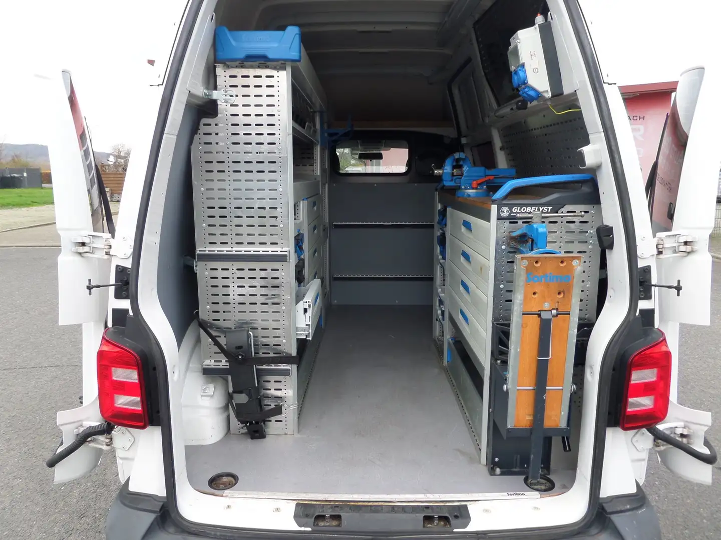 Volkswagen T6 Transporter Kasten Hochdach&Lang+Sortimo+Starkstrom+Standhzg. Weiß - 1