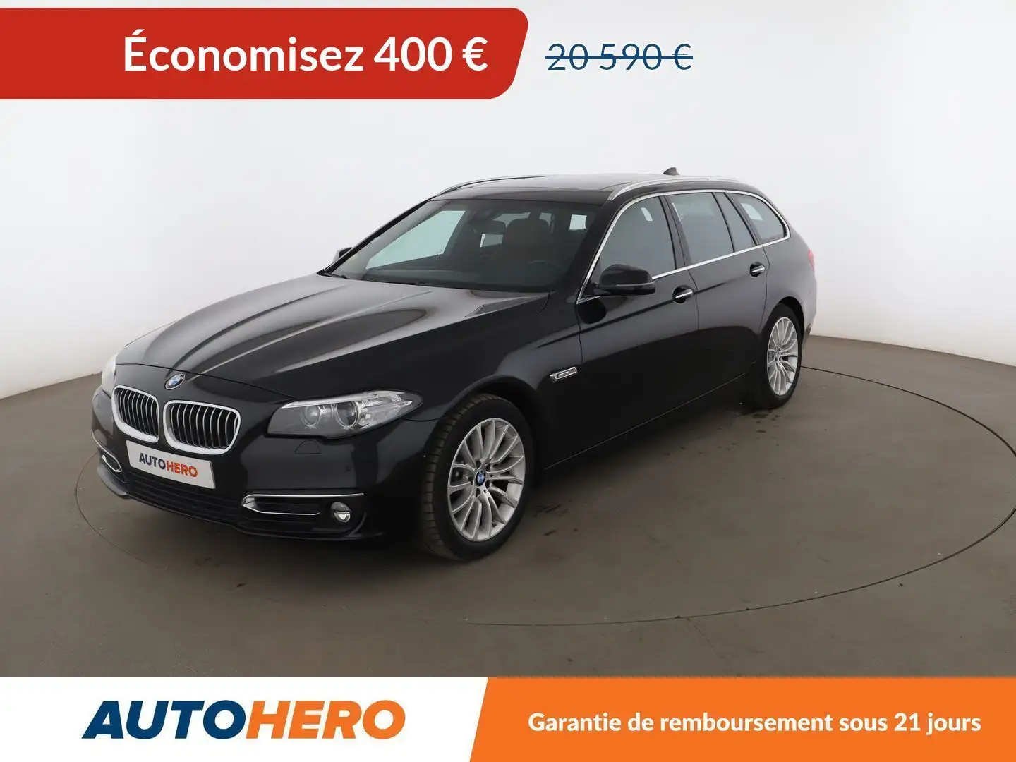 BMW 520 Touring 520d xDrive Luxury BVA8 Noir - 1