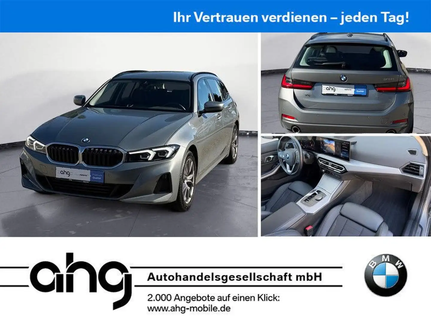 BMW 318 i Touring Navi Klima PDC Kamera DAB LED Sport Grau - 1