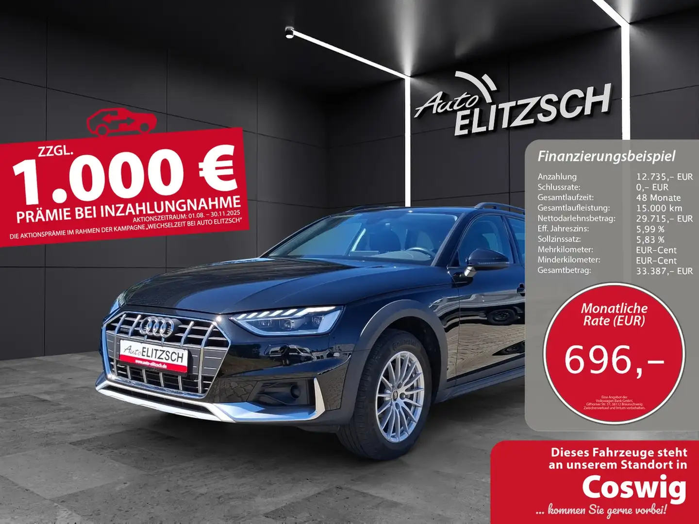 Audi A4 allroad 40 TDI S-tronic quattro Matrix Navi AVC ACC RFK... Schwarz - 1