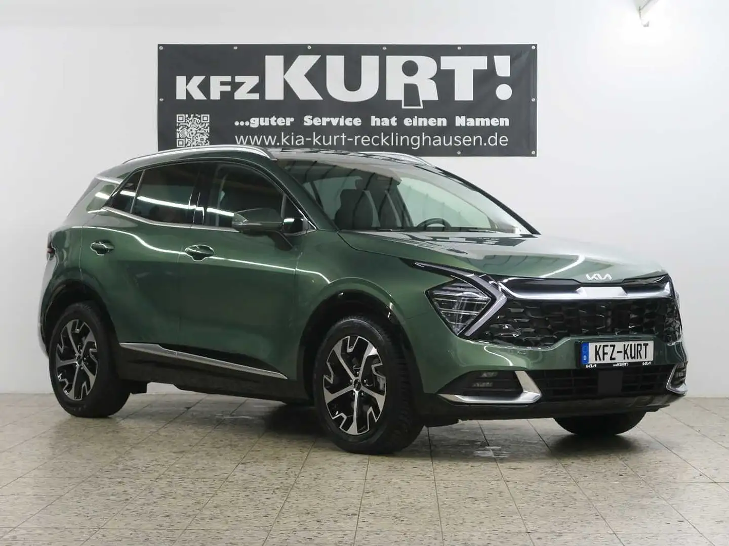 Kia Sportage 1.6 CRDI 2WD ISG 48V DCT Spirit! AHK Grün - 1