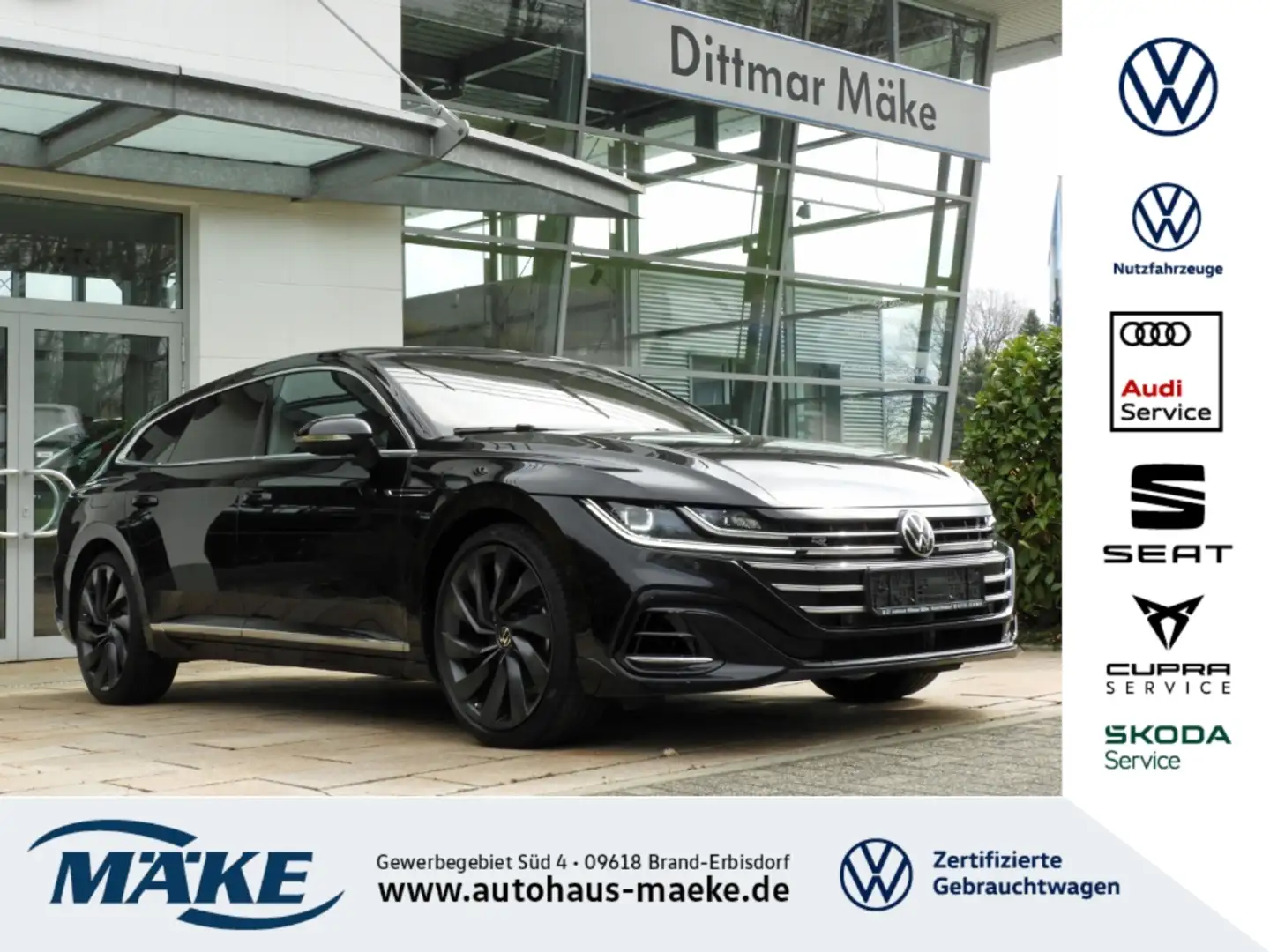 Volkswagen Arteon SB R-Line 2.0 TDI DSG 4motion SD RFK LED AHZV Černá - 1