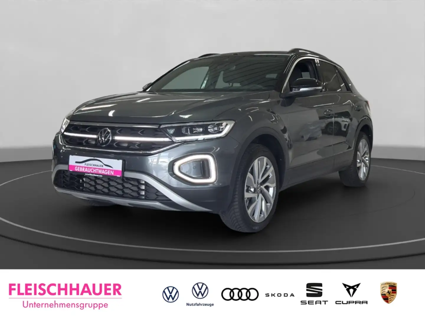 Volkswagen T-Roc 1.5 TSI Move DSG+LED+DC+ACC+CARPLAY+SHZ+RFK+ Grau - 1