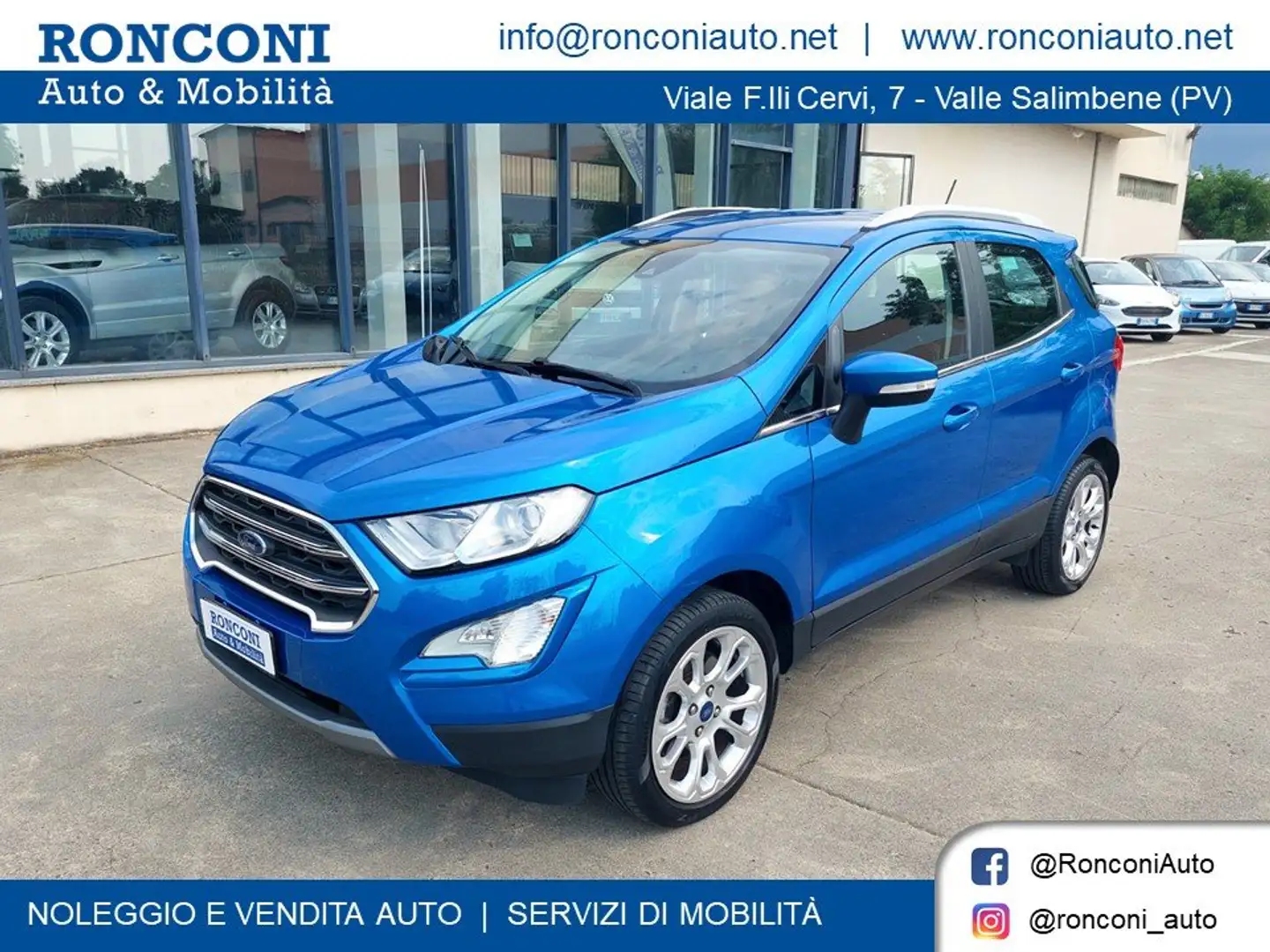 Ford EcoSport 1.0 EcoBoost 125cv Titanium S&S - PROMO Bleu - 1