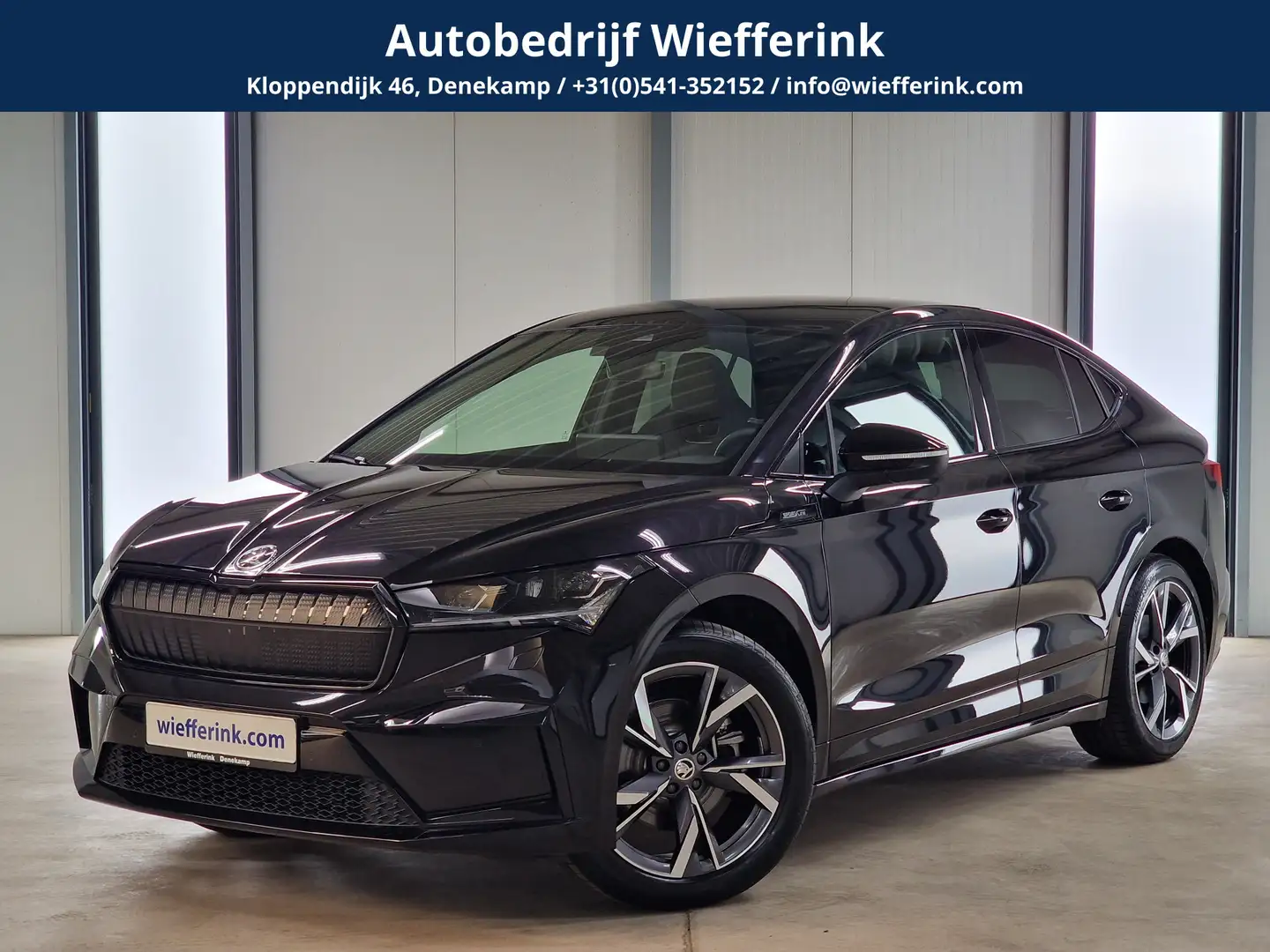 Skoda Enyaq Coupé iV 80 Sportline | IQ light | Acc| El achtter Zwart - 1