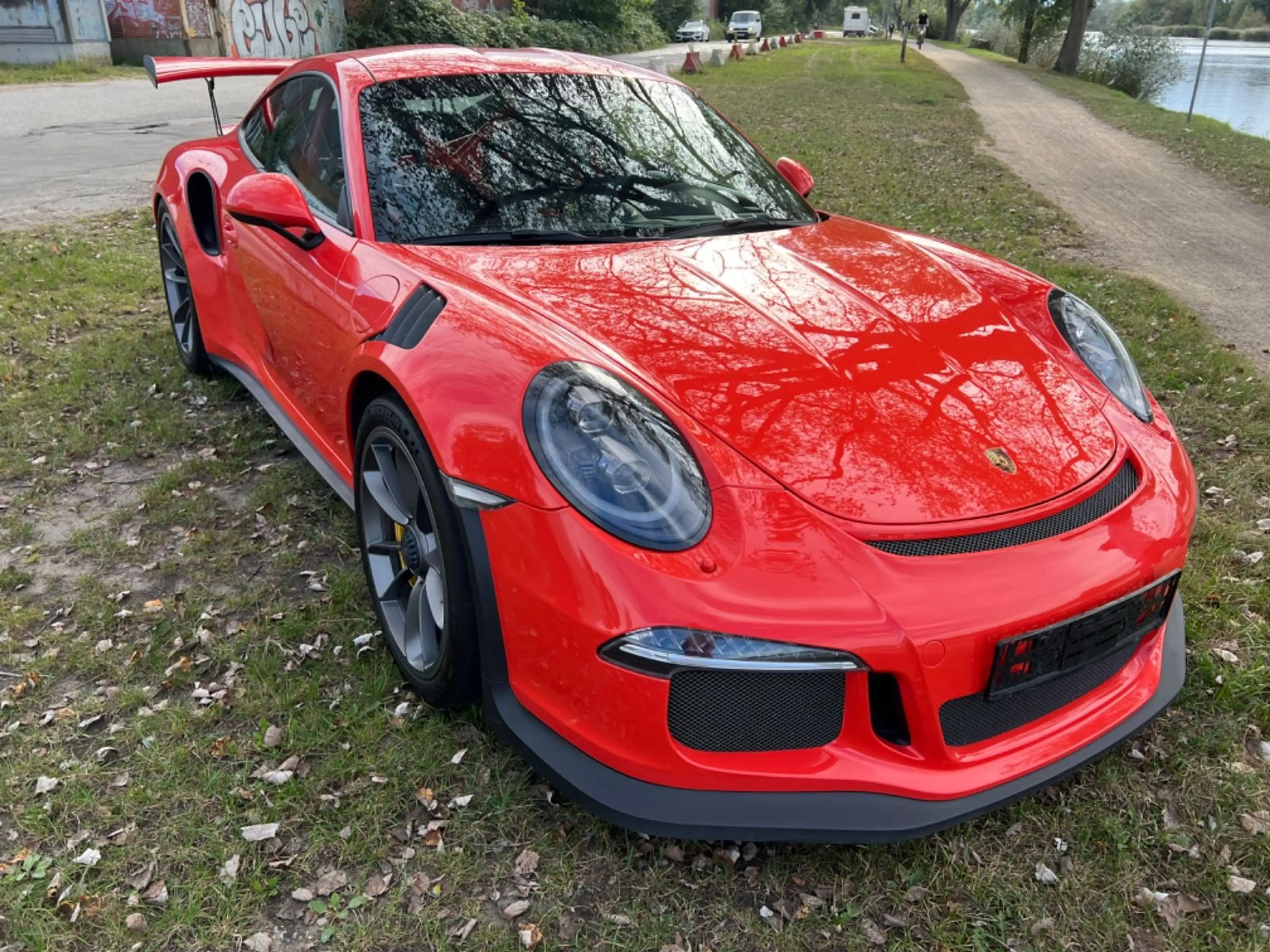 Porsche 991 GT3 RS PCCB, Lift ,LED, Approved,Lava Orange — photo 4