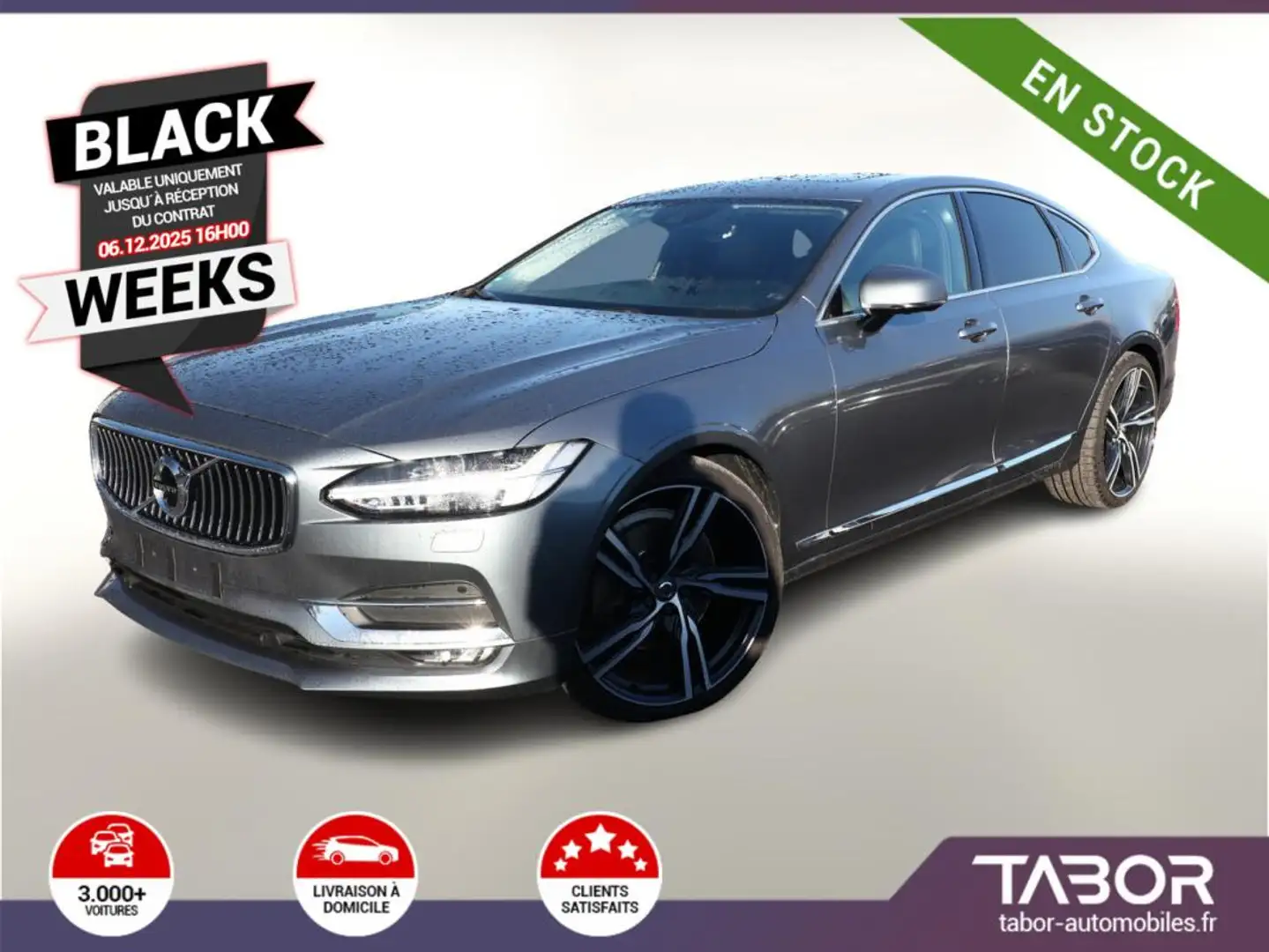 Volvo S90 S 90 D5 AWD Inscription Pano HUD Cam360° Gris - 1