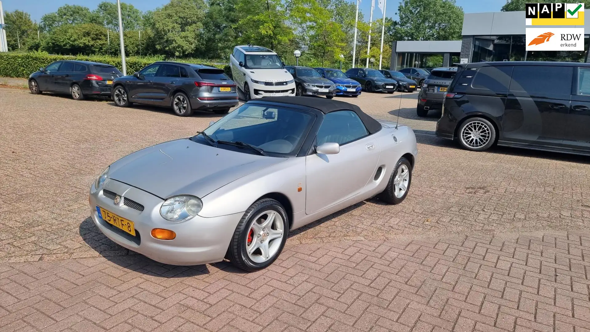 MG MGF 1.8i Cabriolet met Hardtop,bj.98,kleur:grijs,Leder Grijs - 1