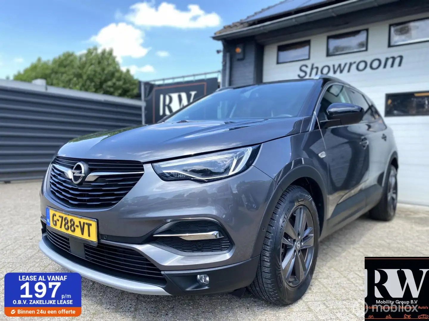 Opel Grandland X 1.2 Turbo Cruise, climate, carplay Gris - 1