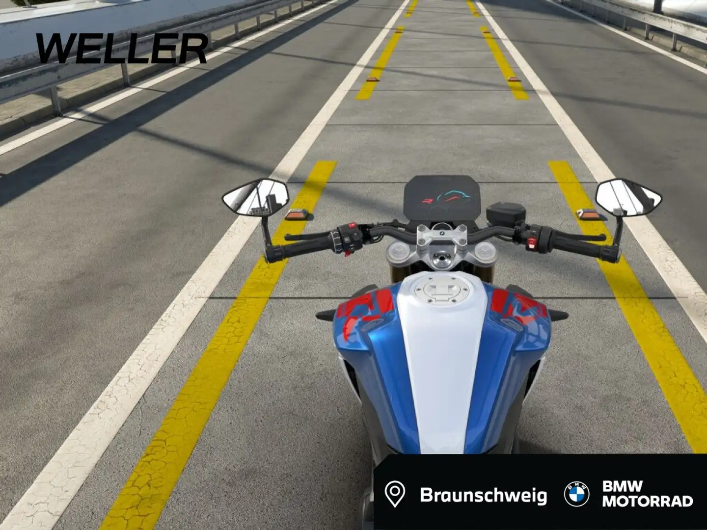 BMW F 900 R ABS LED Heizgriffe Blau - 1