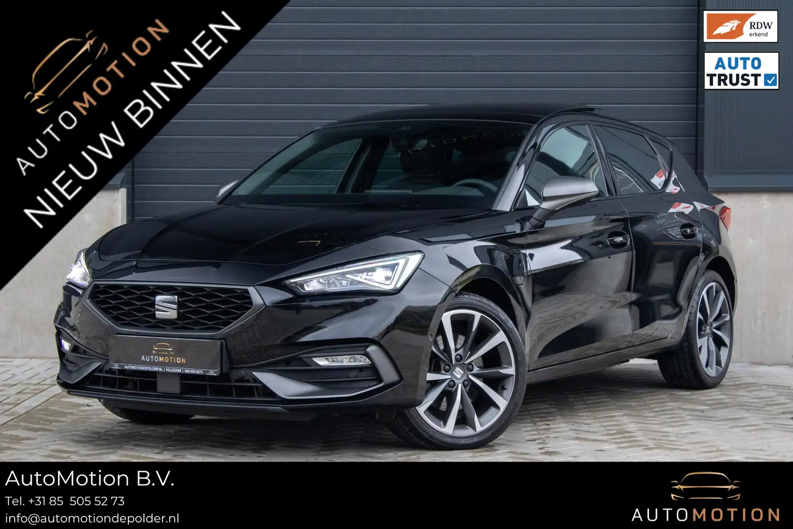 SEAT Leon 1.4 TSI eHybrid PHEV FR Bus. Int. PANO CAMERA MEMO Zwart - 1