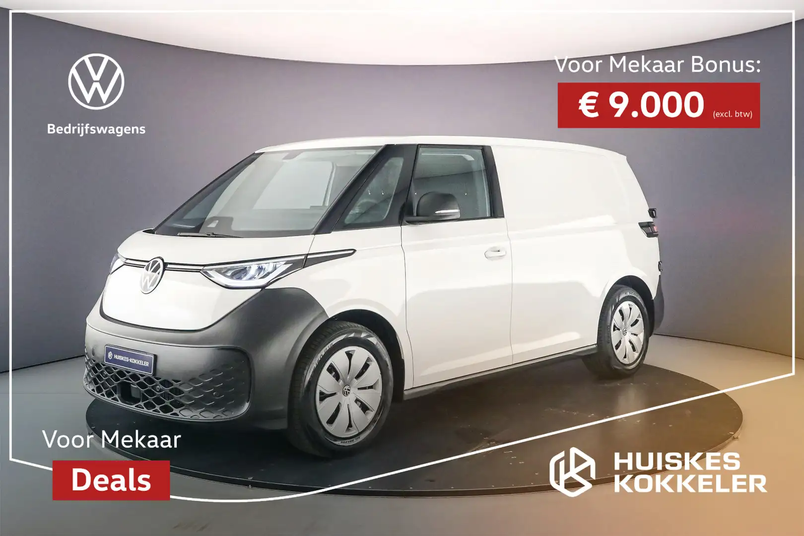 Volkswagen ID. Buzz Cargo Economy Business 79kWh 286pk Netto-ACTIE-Prijs; Wit - 1