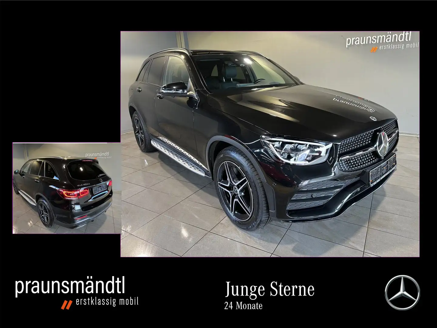 Mercedes-Benz GLC 400 d 4M AMG Night AHK/360°/Pano/Distr/HeaUp Noir - 1
