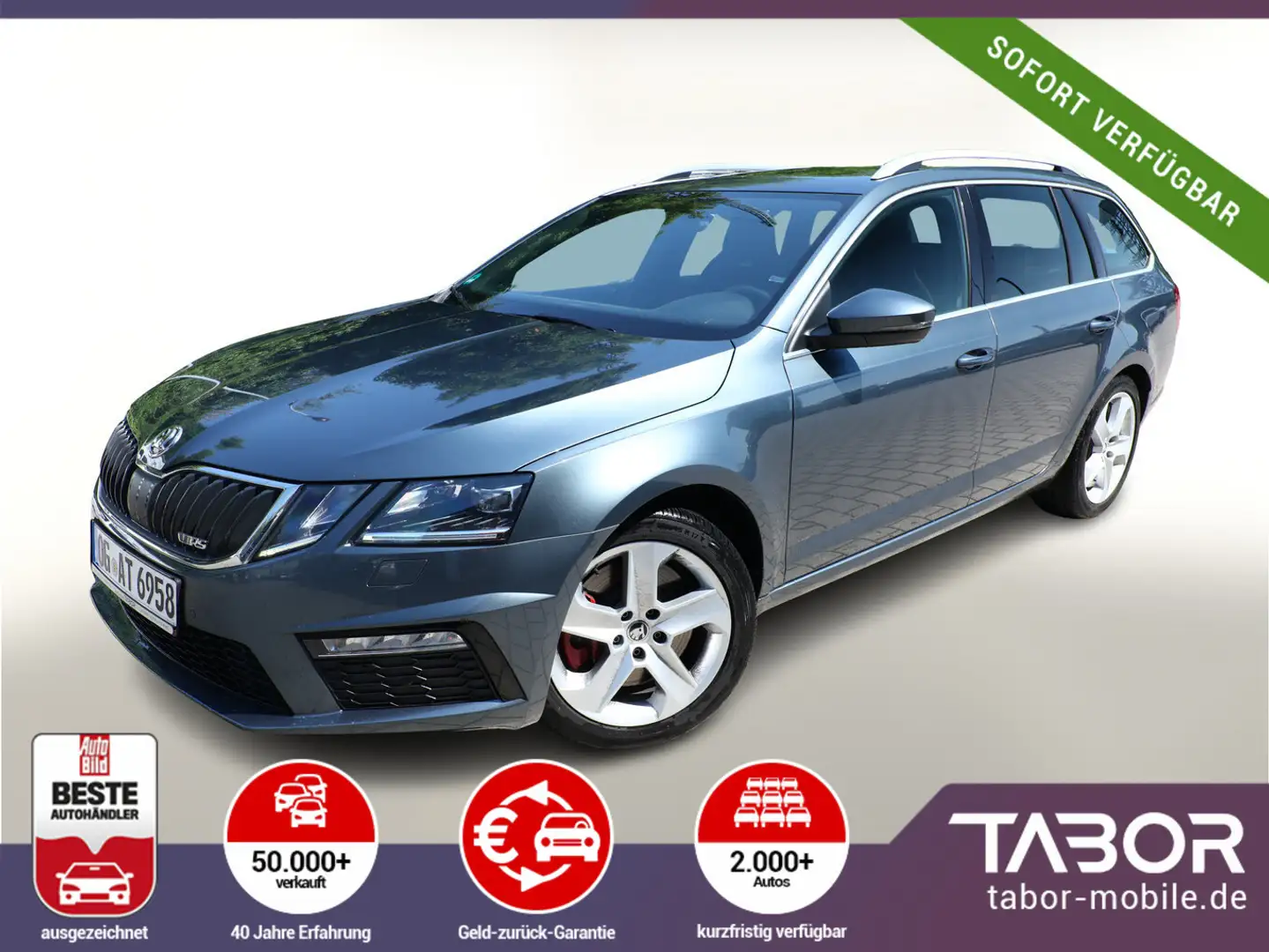 Skoda Octavia Combi 2.0 TSI 230 DSG RS Pano StandH AHK Grau - 1