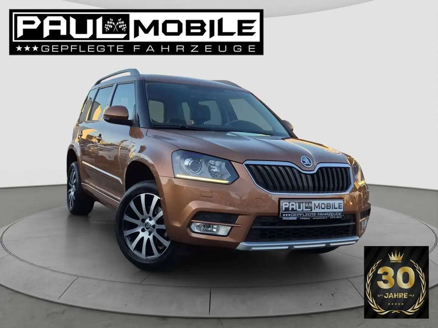 Skoda Yeti L&K 4x4 DSG Navi Bi-Xenon Leder Parkassist Orange - 1