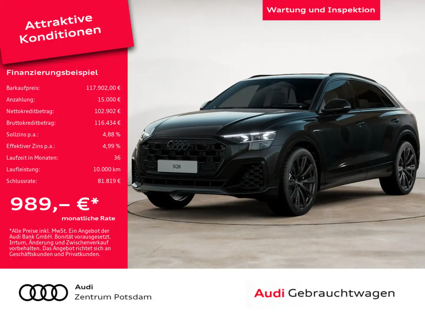 Audi SQ8 SUV TFSI LASER PANO STANDHZ AHK Noir - 1