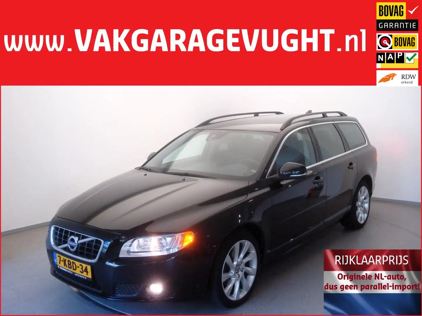 Volvo V70 T4 180pk Nordic Plus Line 89dkm! AUTOMAAT Zwart - 1