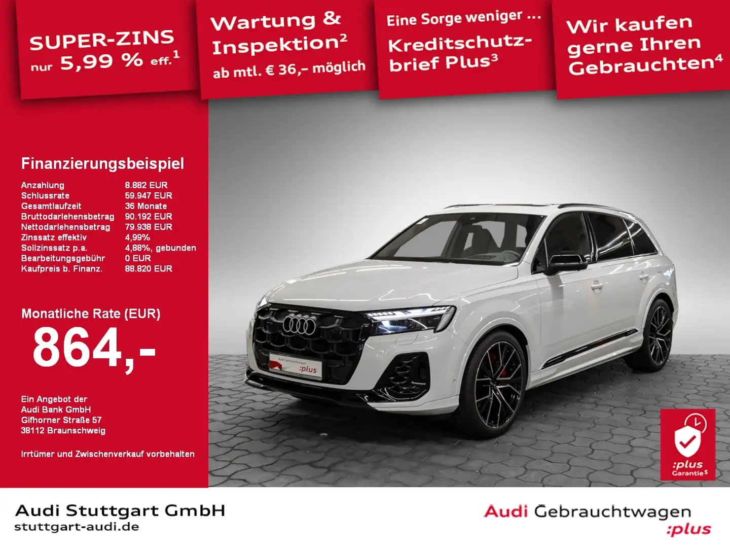 Audi Q7 S-LINE 60 TFSI e quattro tiptronic AHK AIR Fehér - 1