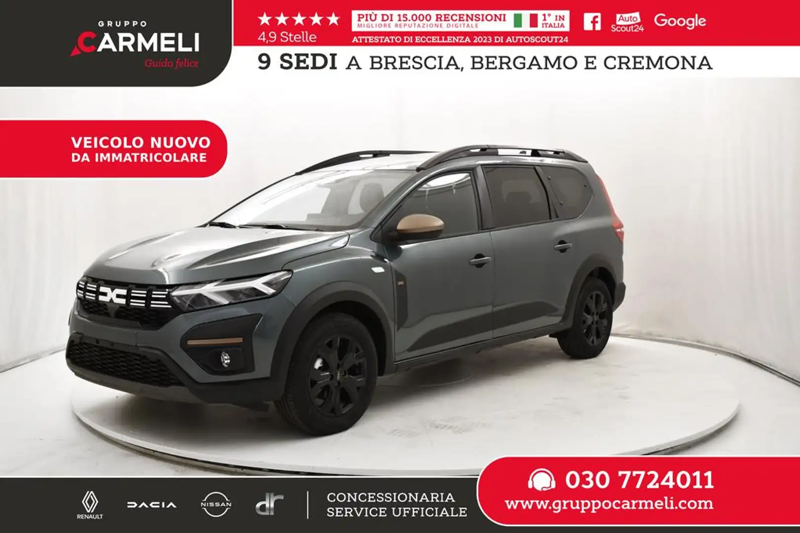Dacia Jogger 1.6 hybrid Extreme 140cv 7p.ti Zelená - 1