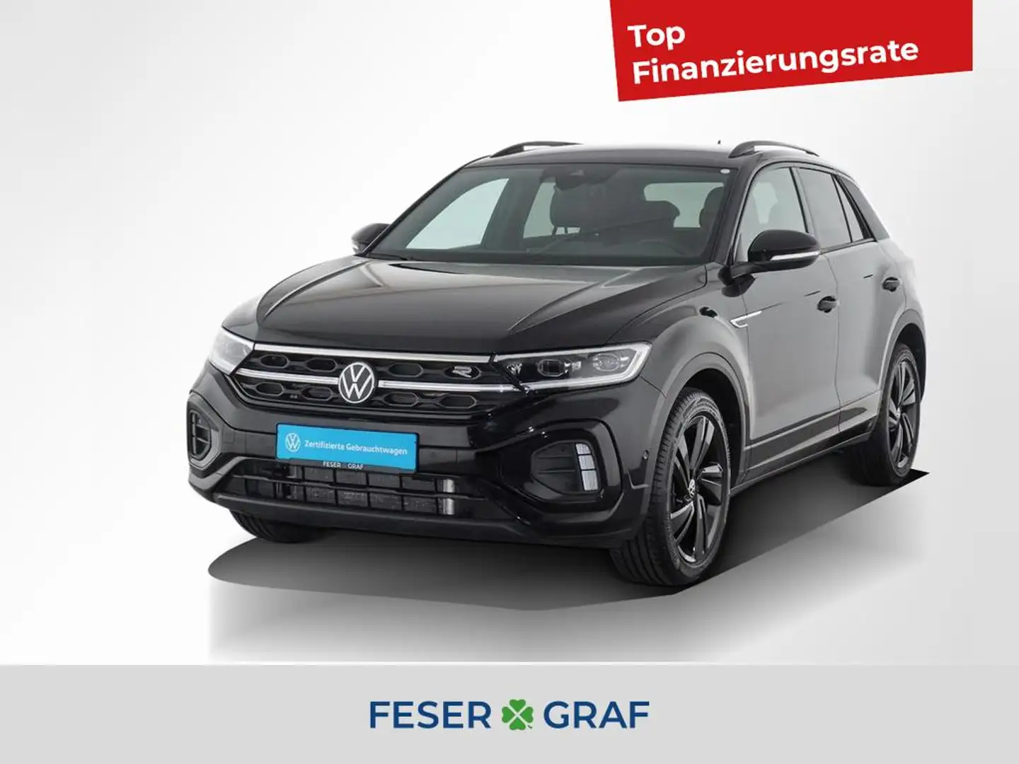 Volkswagen T-Roc 1.5 TSI R-Line BlackStyle Navi Kamera LED Schwarz - 1