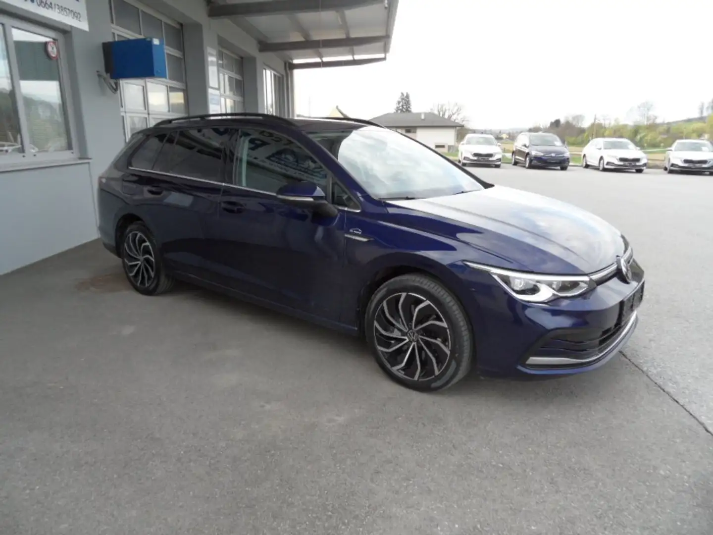 Volkswagen Golf Variant Golf Var 2,0 TDI Style DSG Stdhzg, LED, Navi, AHV Blau - 2