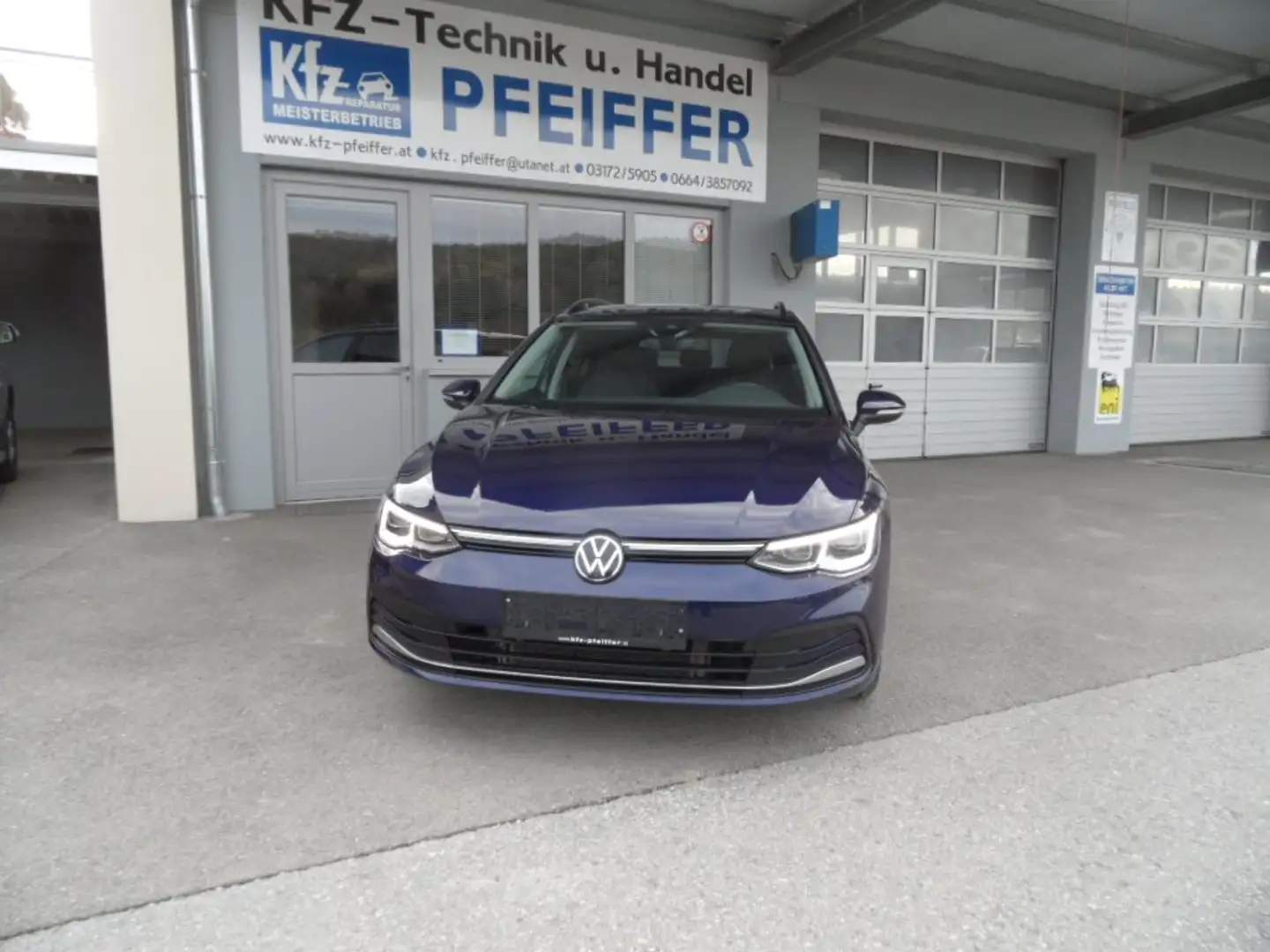 Volkswagen Golf Variant Golf Var 2,0 TDI Style DSG Stdhzg, LED, Navi, AHV Blau - 1