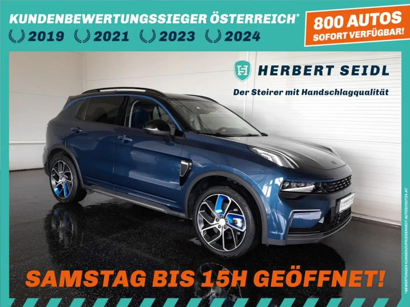 Lynk & Co 01 PHEV Aut. *SKY / VOLL LED / NAVI / 360° KAMERA / VIRTUELL / 3-ZONEN-KLIMA* Blau - 1