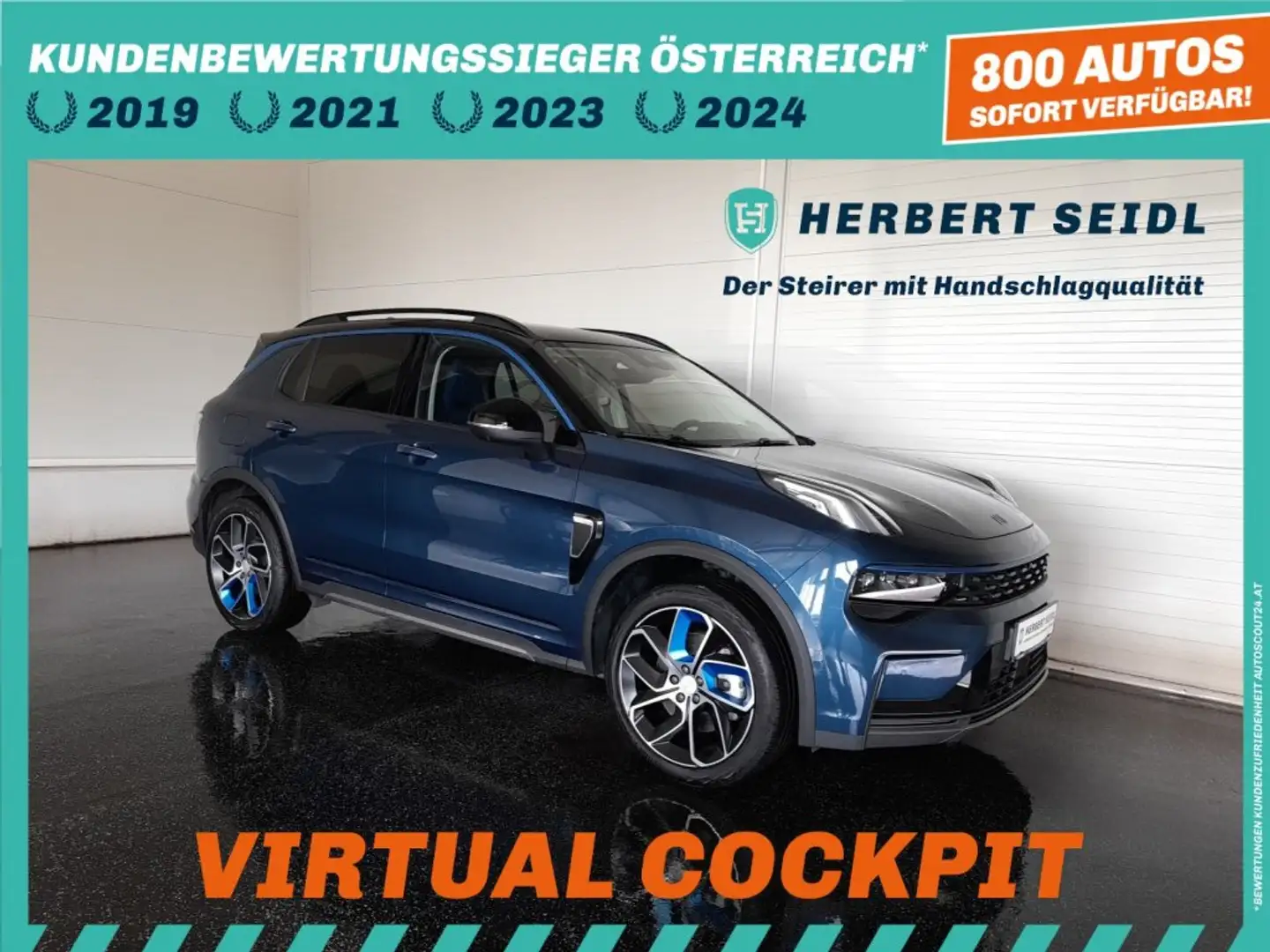 Lynk & Co 01 PHEV Aut. *SKY / VOLL LED / NAVI / 360° KAMERA / VIRTUELL / 3-ZONEN-KLIMA* Blau - 1