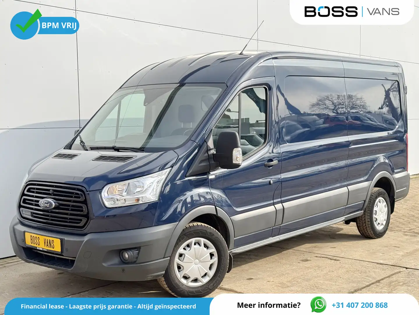 Ford Transit 170pk Automaat L3H2 Adaptive Cruise Control Airco Blauw - 1